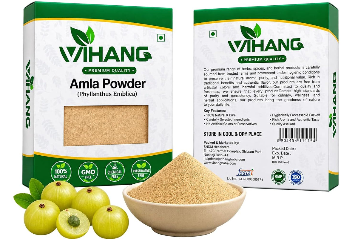 Amla Powder | Indian Gooseberry (Phyllanthus Emblica) Powder | Rich in Vitamin C & Antioxidants | Supports Skin, Hair & Immune Health | Daily Wellness & Nutrition