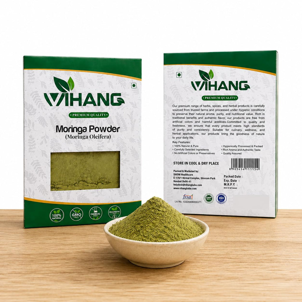 Moringa Powder - 250g, Essential Nutrition Superfood, Helps Naturally Boost Energy Levels, Improves Stamina & Vitality, Rich In Vitamins & Minerals 100% Natural and Preservative-free
