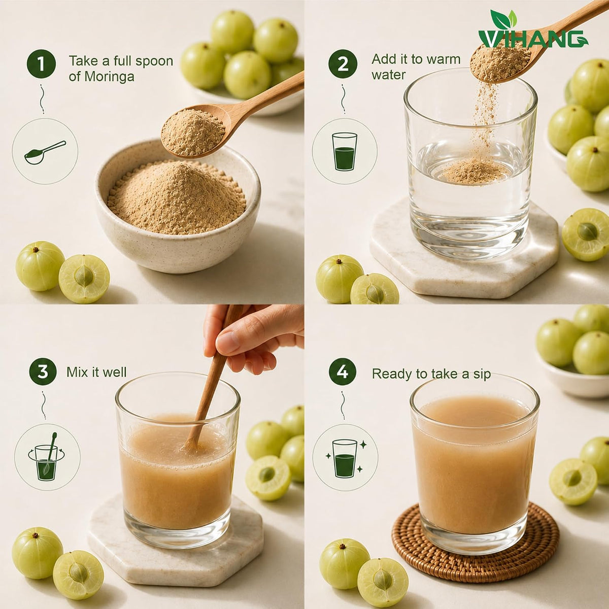 Amla Powder | Indian Gooseberry (Phyllanthus Emblica) Powder | Rich in Vitamin C & Antioxidants | Supports Skin, Hair & Immune Health | Daily Wellness & Nutrition