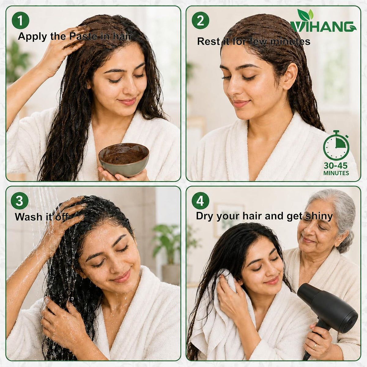Reetha Powder  Pure Ritha Soapnut Powder (Sapindus Mukorossi) | Hair Wash & Scalp Cleansing | Helps Remove Oil, Dirt & Buildup | Traditional Hair Care