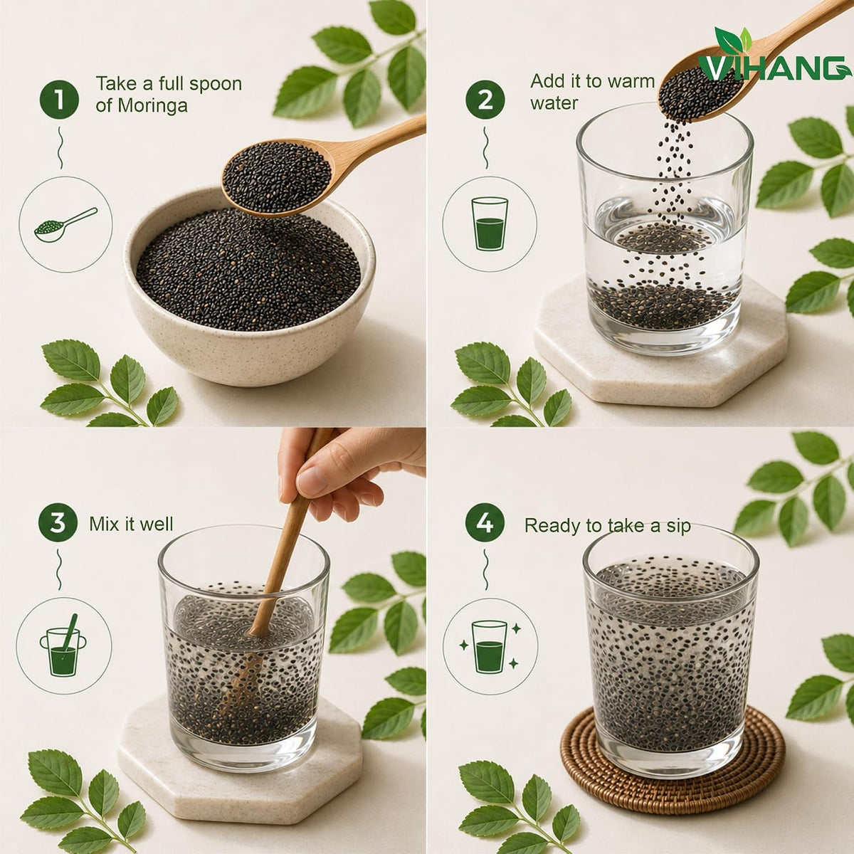 Mahabeera Seeds  Ocimum Gratissimum  Vana Tulsi Beej Joint Support