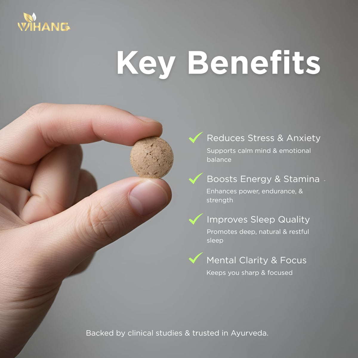 Ashwagandha KSM-66 5% Withanolides | Pure Root Extract | Stress Relief, Energy & Recovery Support | 30 Capsules