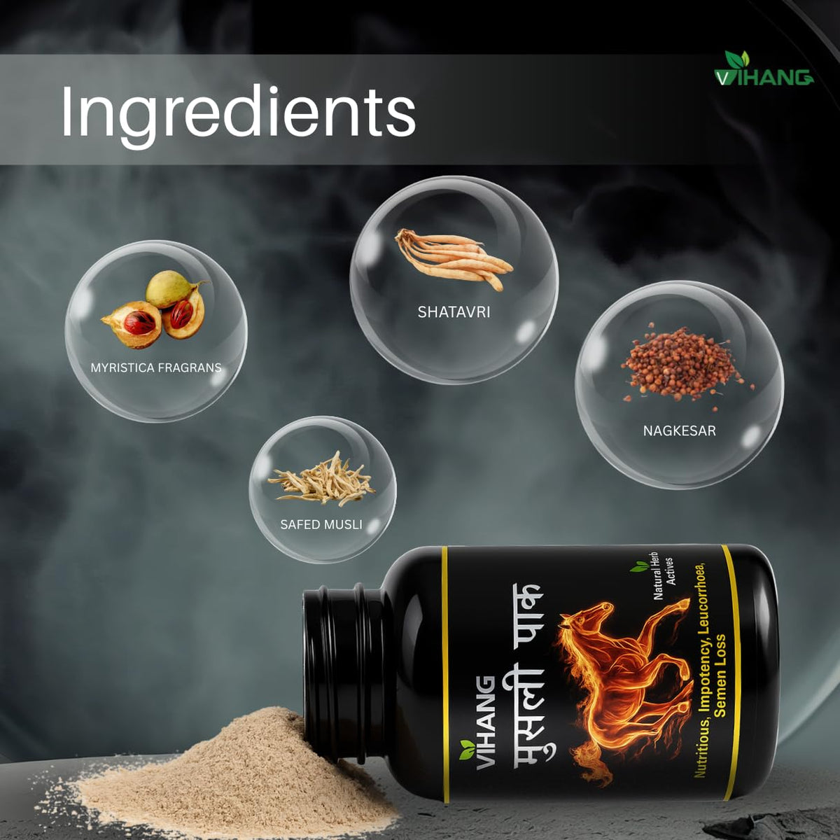 Musli Pak Herbal Supplement 100g | Safed Musli, Shilajit & Akarkara | Energy, Strength & Men’s Wellness Support