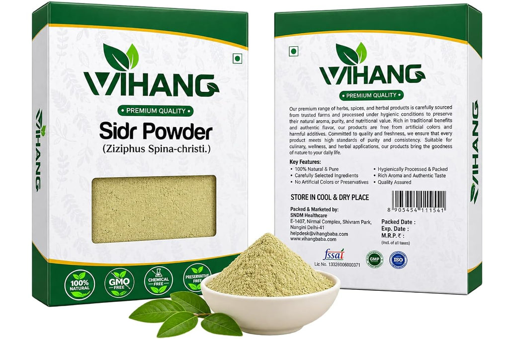 Sidr Powder helps gently cleanse dirt & excess oil while caring for the scalp.


