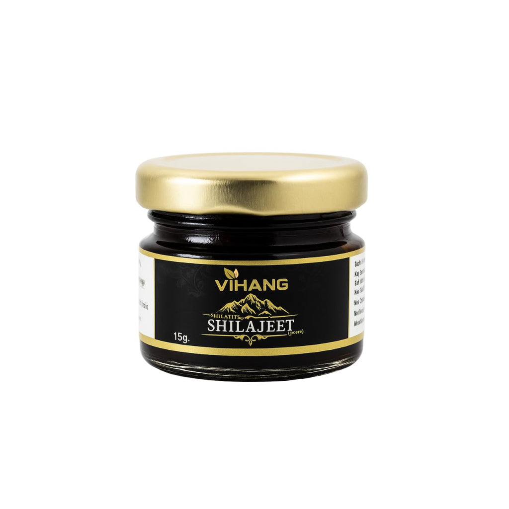 Vihang Pure Himalayan Shilajit Resin 15g | Fulvic Acid & Trace Minerals | Energy, Stamina & Strength Support | Pack of 1