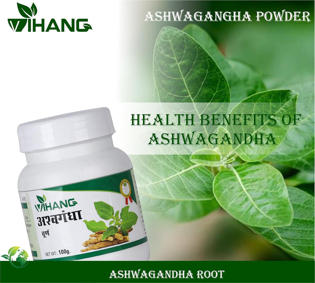 Ashwagandha Root Powder | Pure, Natural,Helps Fight Anxiety & Stress (100gm)