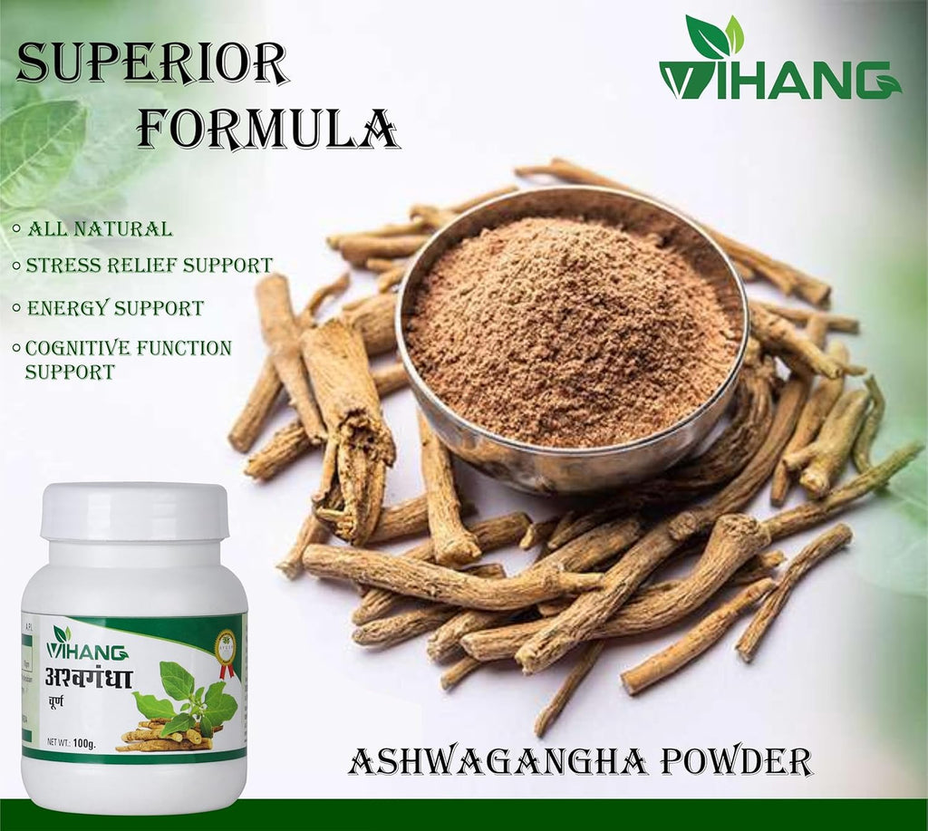 Ashwagandha Root Powder | Pure, Natural,Helps Fight Anxiety & Stress (100gm)